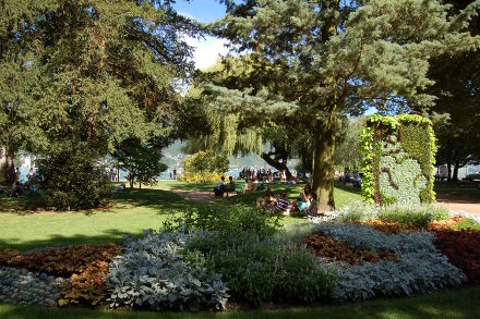 Le jardin de l'Europe, à <strong>Annecy</strong>