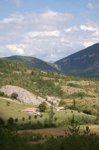 Près du village de <strong>Barret-sur-Méouge</strong>.