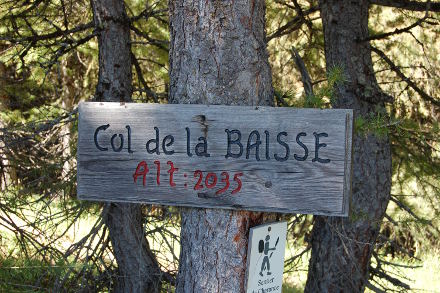 Au col de Baisse - avec 2 S !