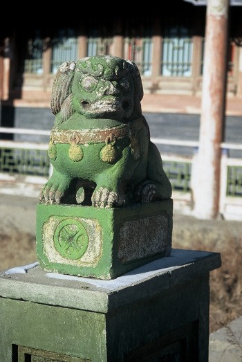 un gardien, palais du Bogd Gegeen