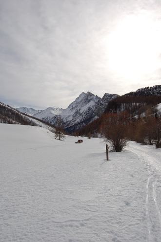 Longue piste blanche...