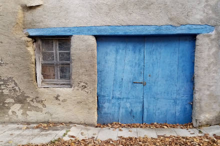 Bleu de charette à Rousset