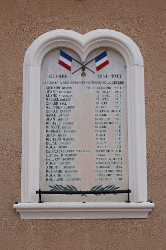 La Monument aux Morts de Salignac