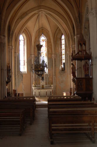 Dans l'église Saint Martin (fermée au public)