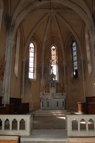 Dans l'église Saint Martin (fermée au public)